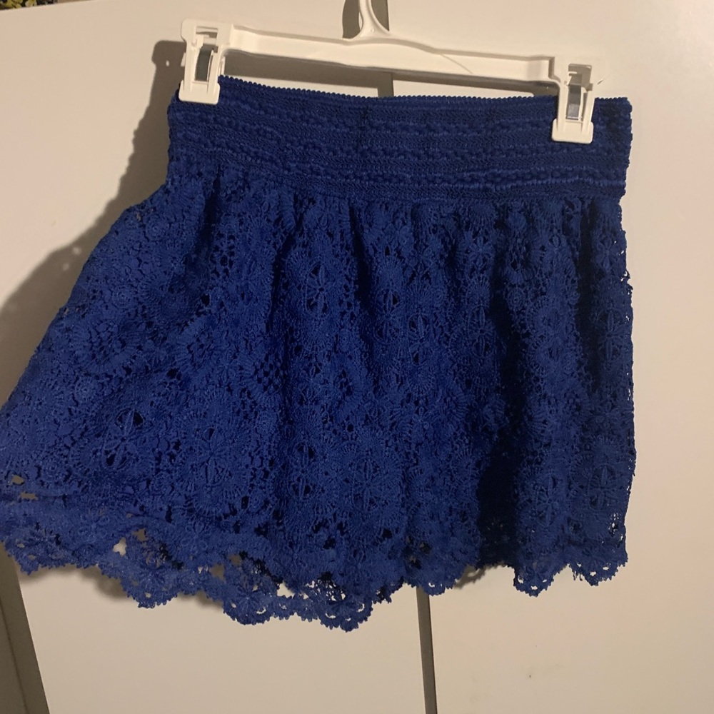 High wasted lace shorts